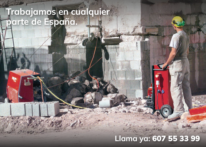 Corte con Hilo en Muros y Pilares de Hormigón